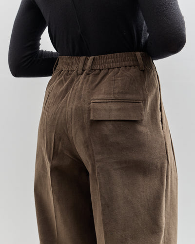 Mijeong Park Thin Cord Wide Leg Pants, Light Brown