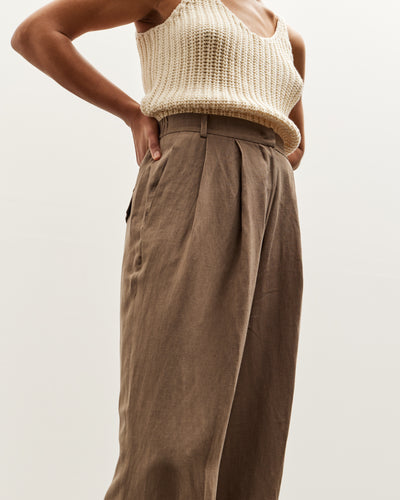 Mijeong Park Wide Leg Pants, Dark Tan