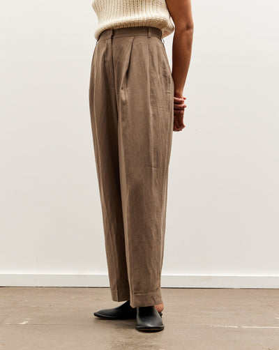 Mijeong Park Wide Leg Pants, Dark Tan