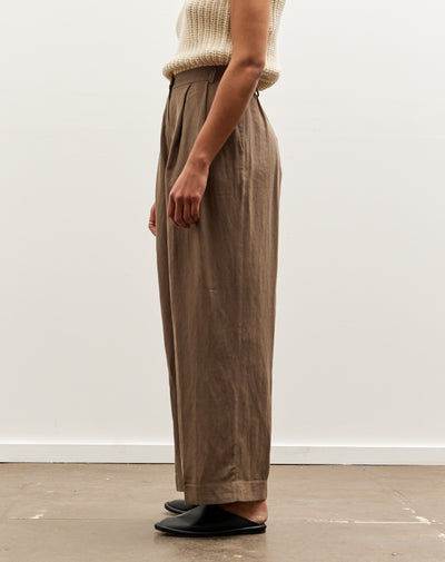 Mijeong Park Wide Leg Pants, Dark Tan