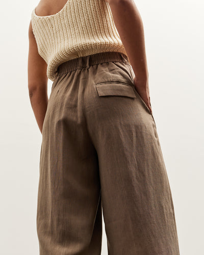 Mijeong Park Wide Leg Pants, Dark Tan