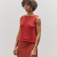Mijeong Park Boat Neck Knit Tank, Red