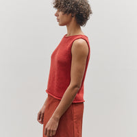Mijeong Park Boat Neck Knit Tank, Red