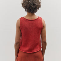 Mijeong Park Boat Neck Knit Tank, Red