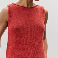 Mijeong Park Boat Neck Knit Tank, Red