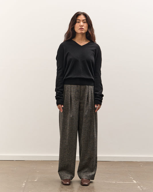 Mijeong Park Cashmere Blend V-Neck Knit, Black