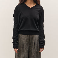 Mijeong Park Cashmere Blend V-Neck Knit, Black