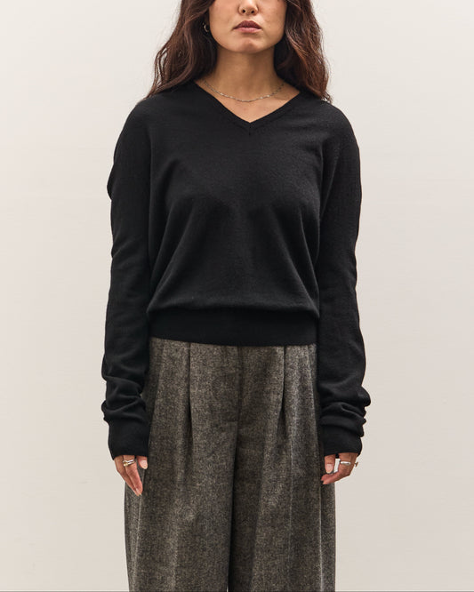 Mijeong Park Cashmere Blend V-Neck Knit, Black
