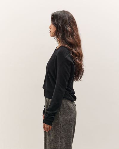 Mijeong Park Cashmere Blend V-Neck Knit, Black