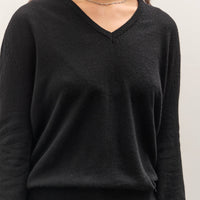 Mijeong Park Cashmere Blend V-Neck Knit, Black