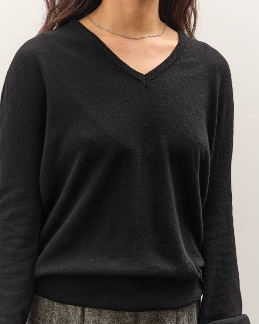 Mijeong Park Cashmere Blend V-Neck Knit, Black