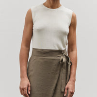 Mijeong Park Cotton Blend Sleeveless Knit Top, Ivory