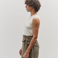 Mijeong Park Cotton Blend Sleeveless Knit Top, Ivory