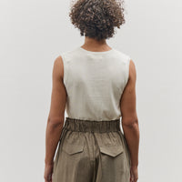 Mijeong Park Cotton Blend Sleeveless Knit Top, Ivory