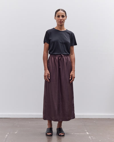 Mijeong Park Drawstring Midi Skirt, Dark Brown