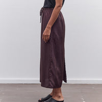 Mijeong Park Drawstring Midi Skirt, Dark Brown