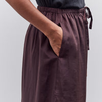 Mijeong Park Drawstring Midi Skirt, Dark Brown