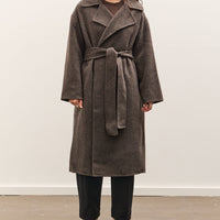 Mijeong Park Handmade Belted Wool Coat, Brown
