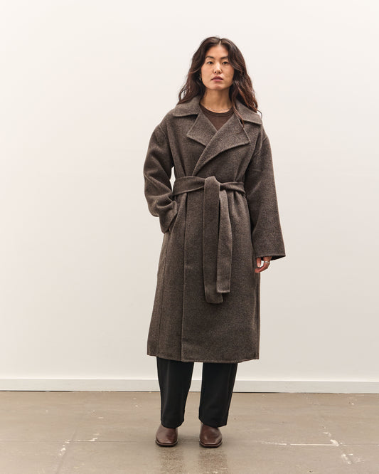 Mijeong Park Handmade Belted Wool Coat, Brown