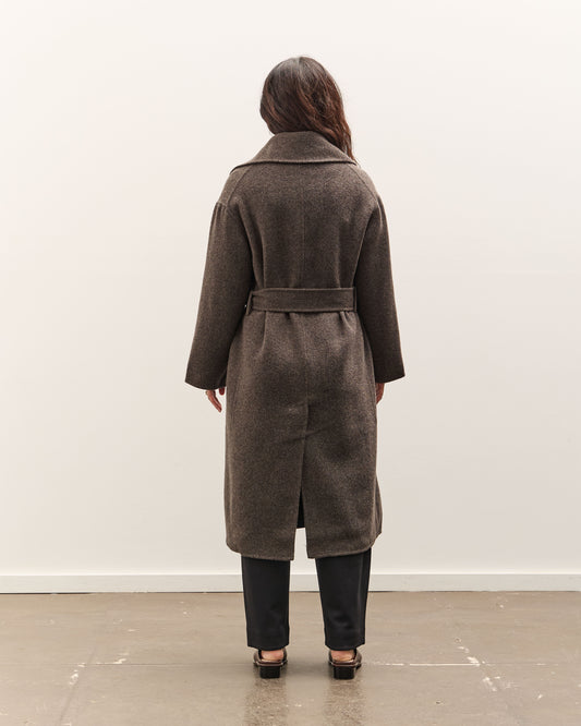 Mijeong Park Handmade Belted Wool Coat, Brown