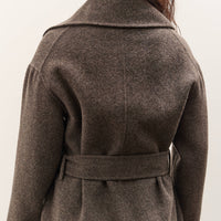 Mijeong Park Handmade Belted Wool Coat, Brown