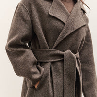 Mijeong Park Handmade Belted Wool Coat, Brown