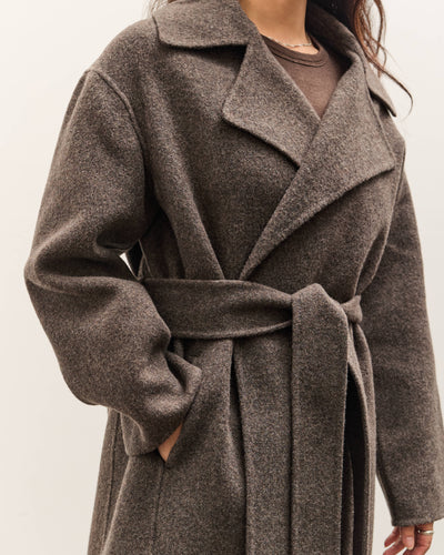 Mijeong Park Handmade Belted Wool Coat, Brown