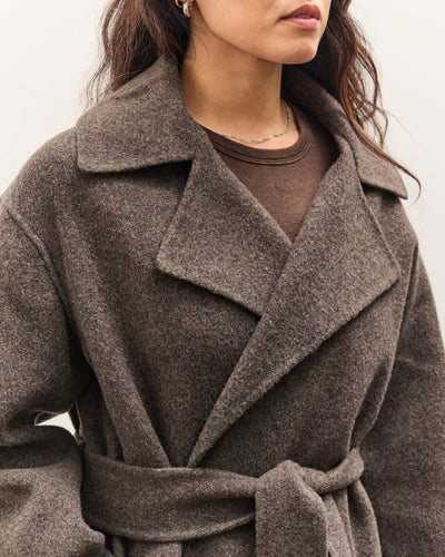 Mijeong Park Handmade Belted Wool Coat, Brown