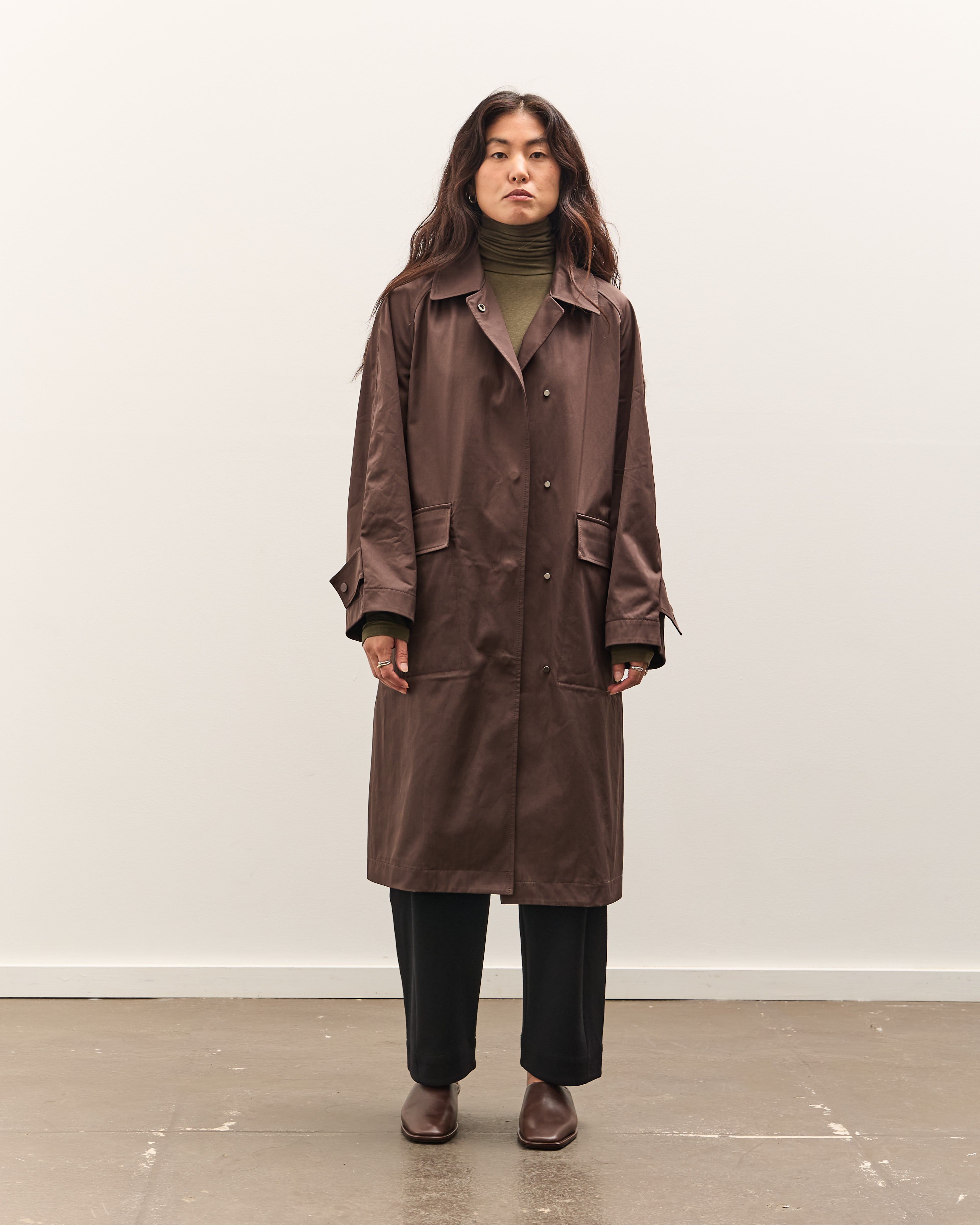 Mijeong Park Oversized Trench , Burgundy – Glasswing