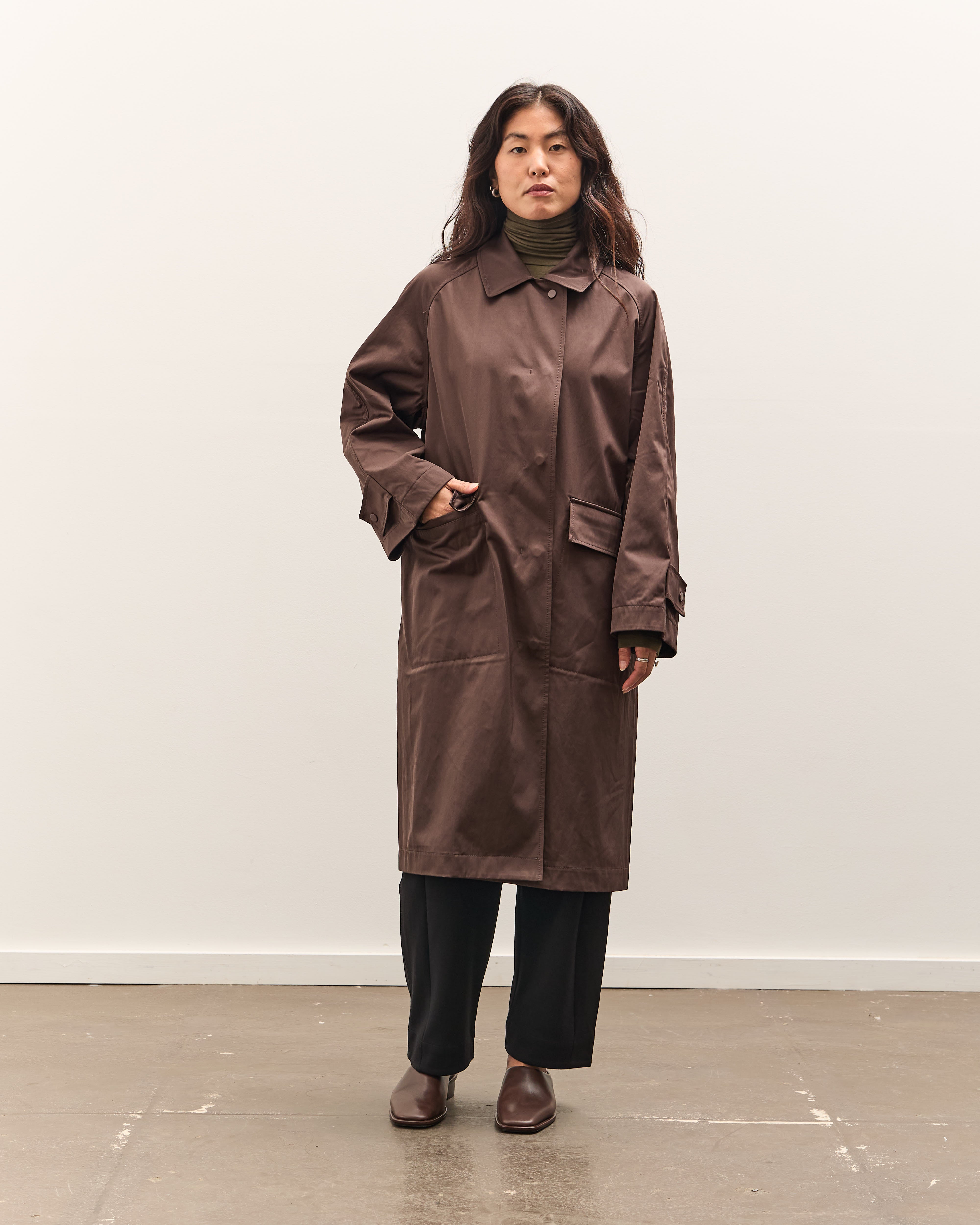 Mijeong Park Oversized Trench , Burgundy – Glasswing