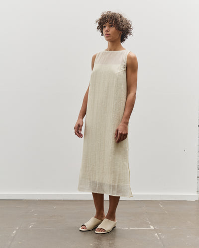 Mijeong Park Pleated Midi Dress, Cream