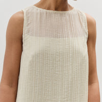 Mijeong Park Pleated Midi Dress, Cream