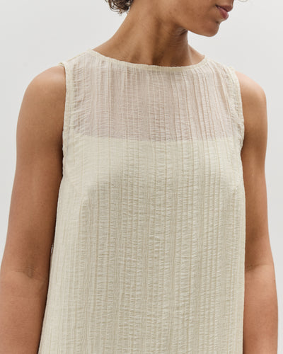Mijeong Park Pleated Midi Dress, Cream