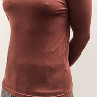 Mijeong Park Roll Neck Jersey Top, Burgundy