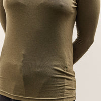 Mijeong Park Roll Neck Jersey Top, Olive