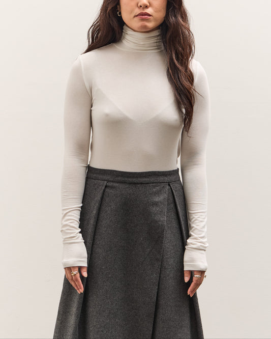 Mijeong Park Roll Neck Jersey Top, White