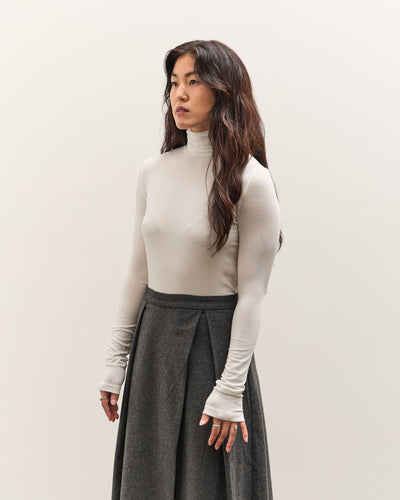 Mijeong Park Roll Neck Jersey Top, White