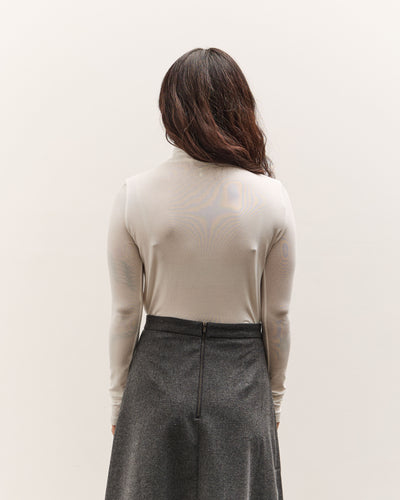 Mijeong Park Roll Neck Jersey Top, White