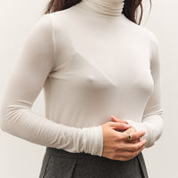 Mijeong Park Roll Neck Jersey Top, White