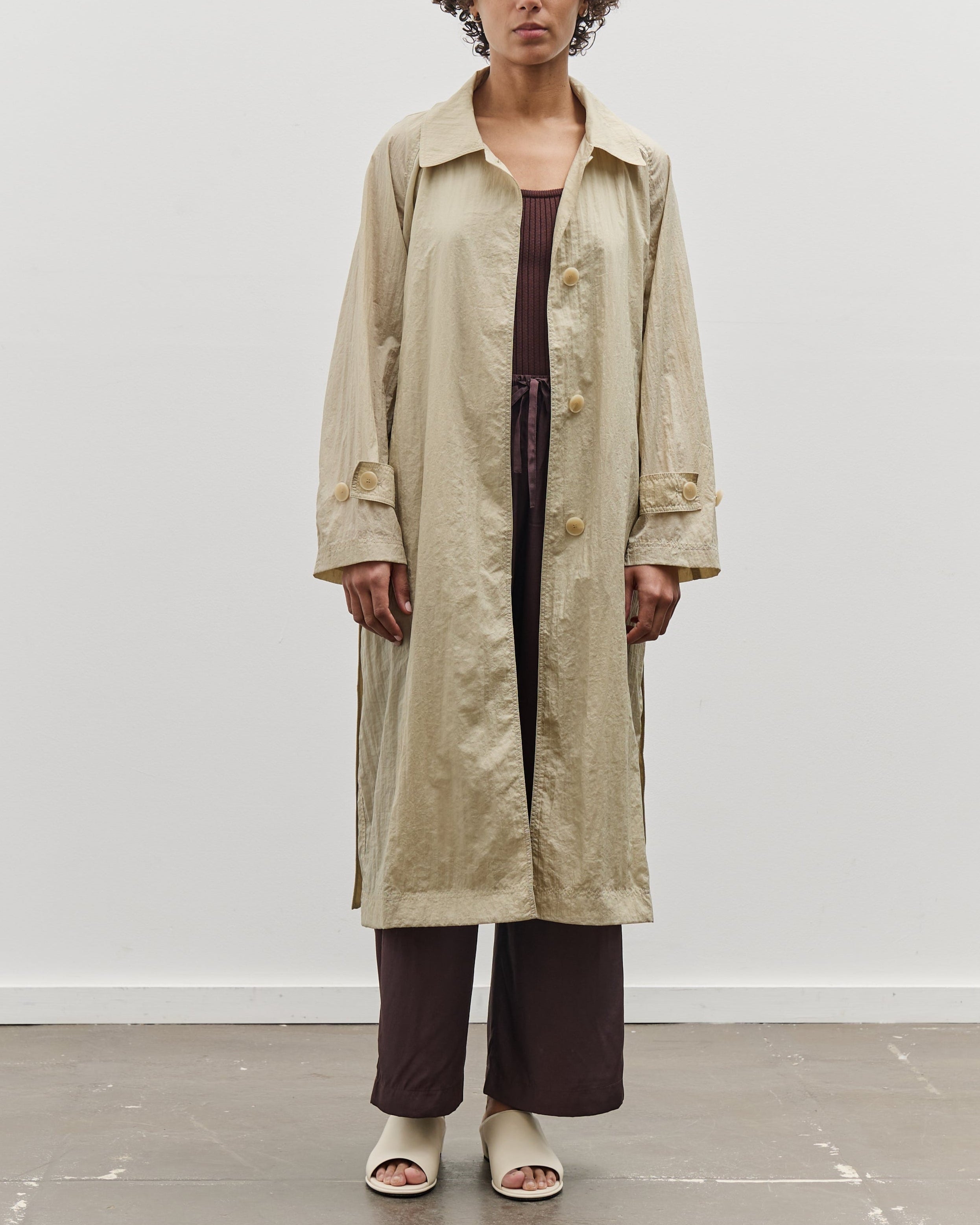 Mijeong Park Semi Sheer Trench, Beige – Glasswing Mijeong Park Semi Sheer Trench, Beige – Glasswing