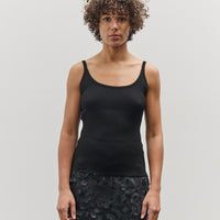 Mijeong Park Slim Ribbed Knit Tank, Black