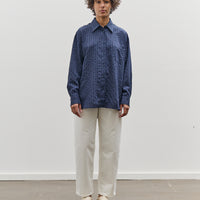 Mijeong Park Stripe Oversized Shirt, Navy