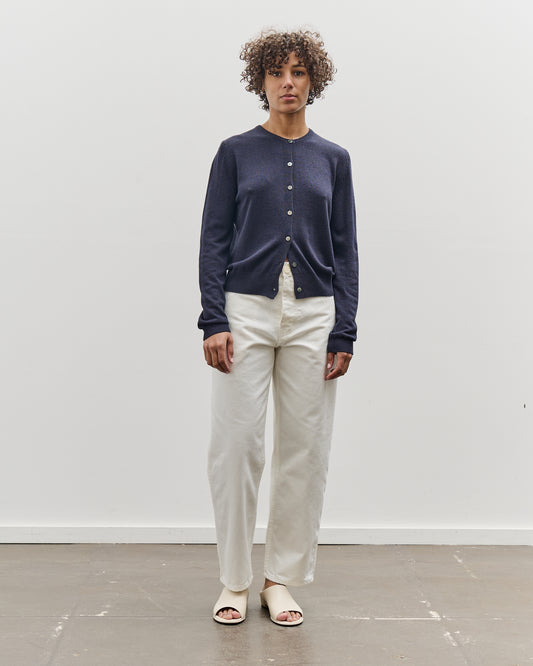 Mijeong Park Cotton Blend Cardigan, Navy