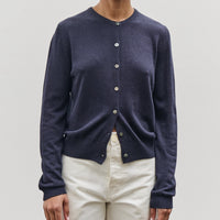 Mijeong Park Cotton Blend Cardigan, Navy