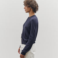 Mijeong Park Cotton Blend Cardigan, Navy