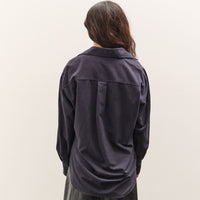 Mijeong Park Textured Oversized Shirt, Navy