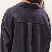 Mijeong Park Textured Oversized Shirt, Navy