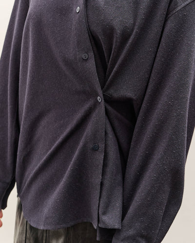 Mijeong Park Textured Oversized Shirt, Navy