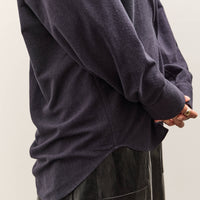 Mijeong Park Textured Oversized Shirt, Navy