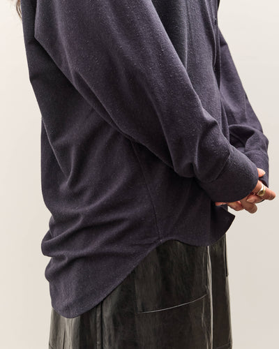 Mijeong Park Textured Oversized Shirt, Navy